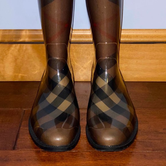 Burberry Rain Boots - Coverdale Check - Picture 5 of 5